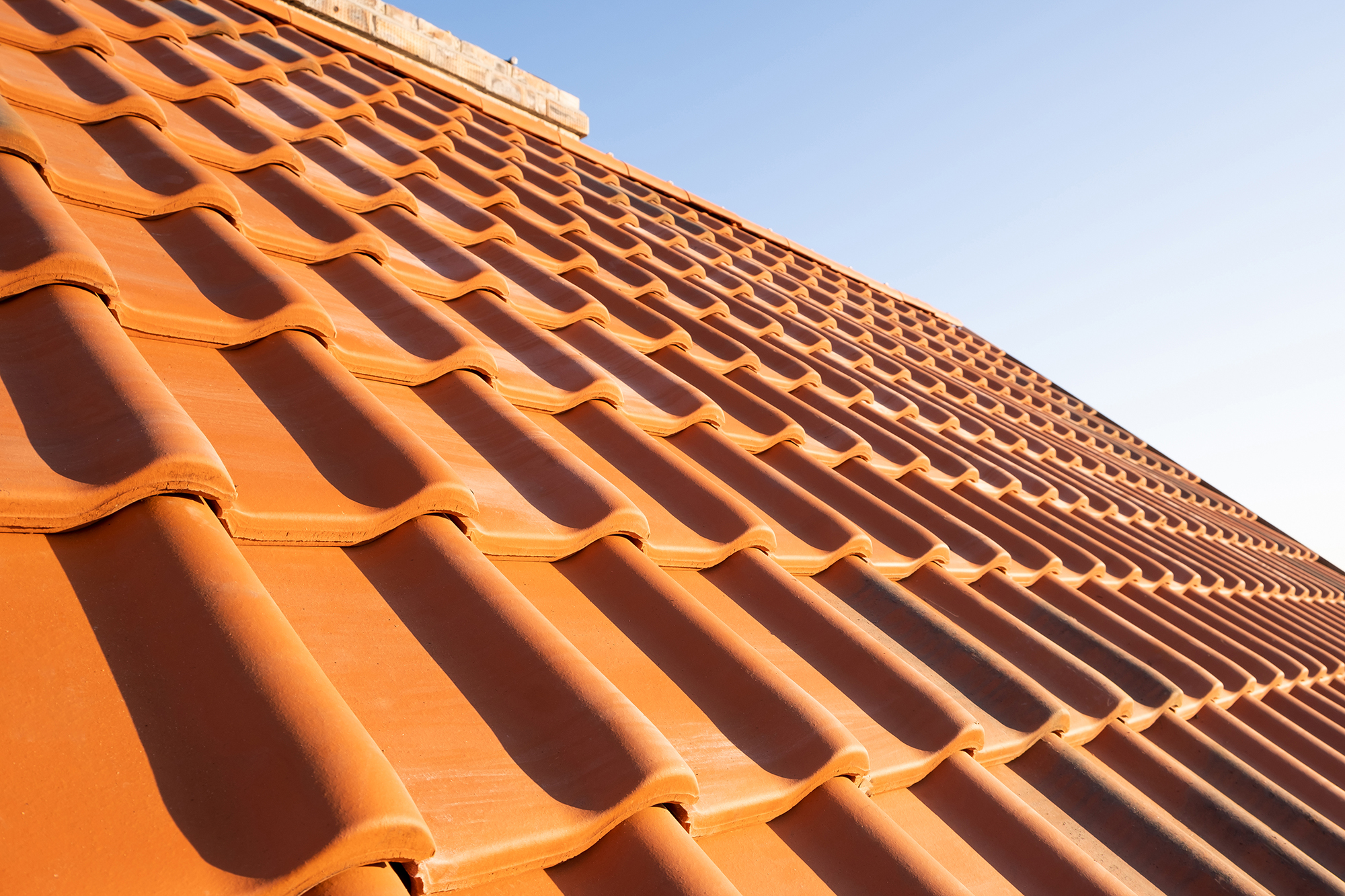 Orange roof tiles Orange roof tiles